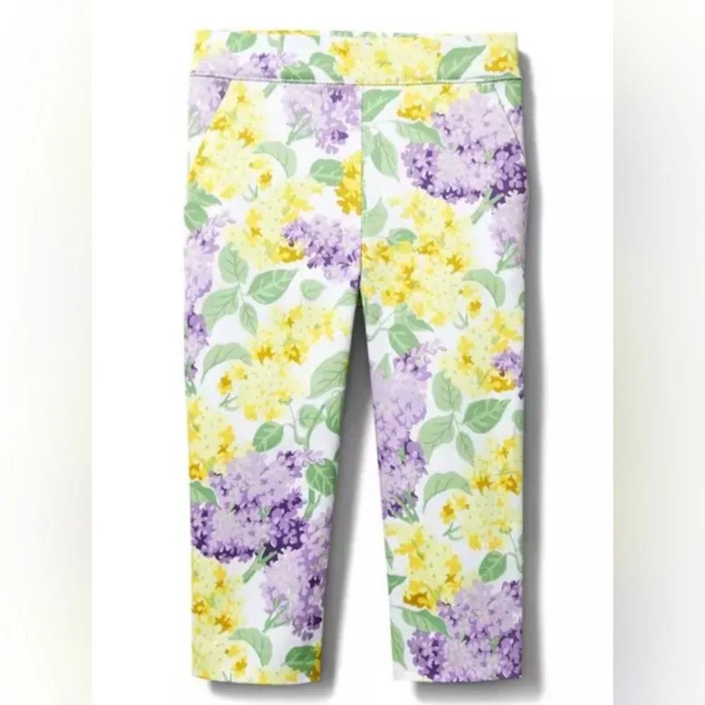 Janie and Jack Floral Sateen Pants, new!